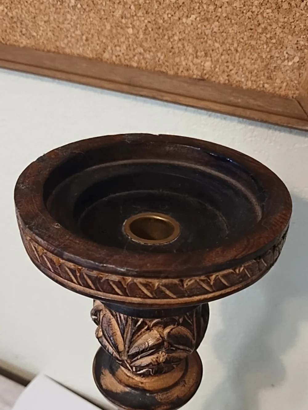 Wooden Candle Stick Holder
